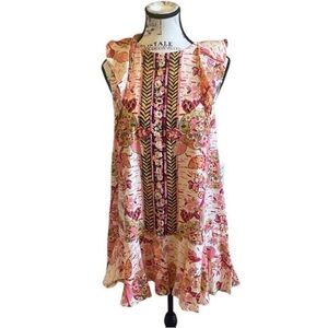 NWT Revolve Free People Medium Summer In Tulum‎ Mini Dress Pin MSRP 108